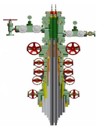 Conventional Wellhead & x-mas tree 5000 psi w.p.