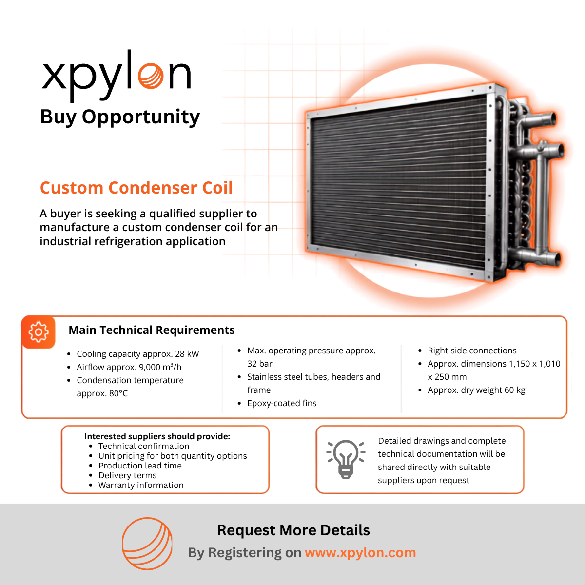 Buy Opportunity: Custom Condenser Coil