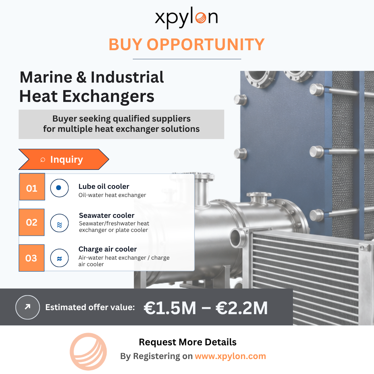 Buy Opportunity – Marine & Industrial Heat Exchangers