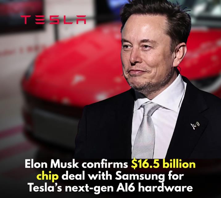 Tesla and Samsung Forge $16.5 Billion Deal for AI6 Chips