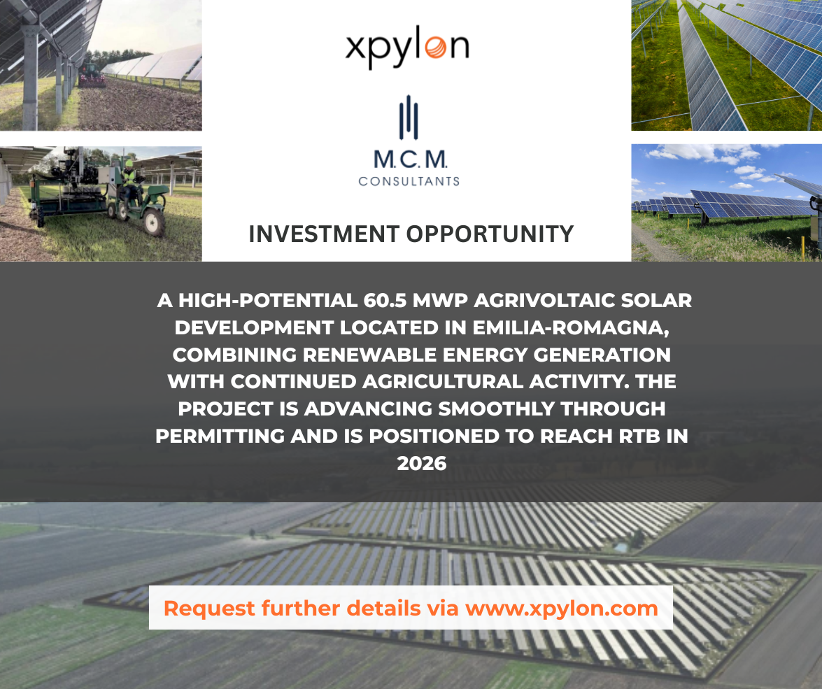 Investment Opportunity — 60.5 MWp Agrivoltaic Project (Northern Italy)