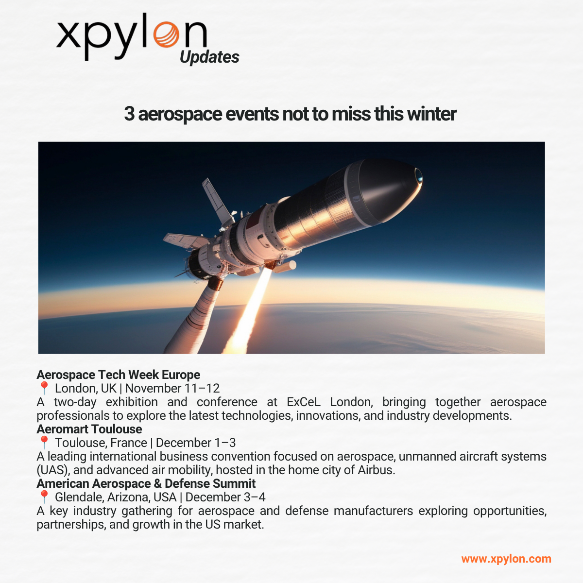 ✈️ Upcoming Aerospace & Defense Events to Watch in 2026