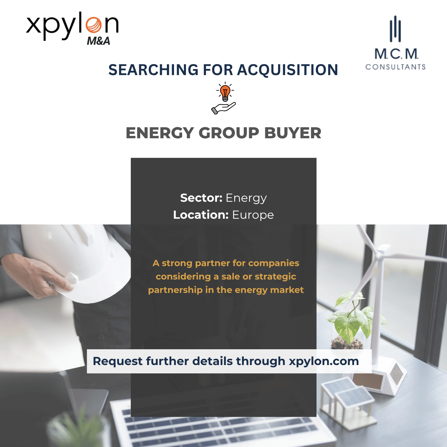 🏢 Searching for acquisition – Energy Group Buyer