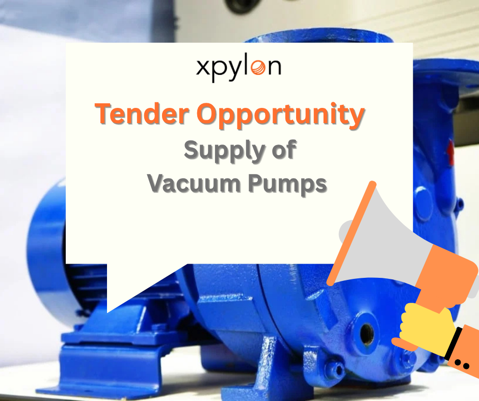 Tender Opportunity: Supply of Vacuum Pumps