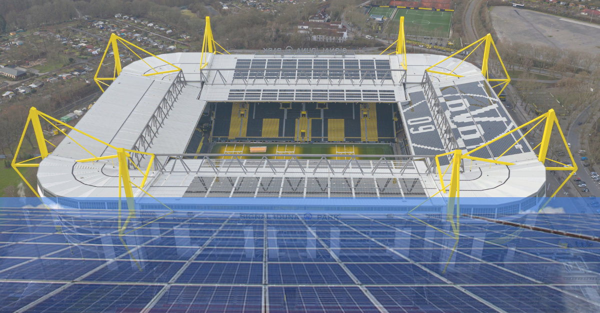 5-Megawatt-Photovoltaik-Anlage auf BVB-Stadiondach wird mit 3,7-Megawattstunden-Batteriespeicher ergänzt