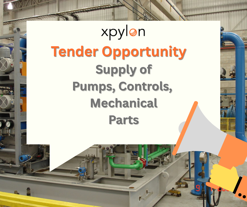 Tender Opportunity: Supply of Pumps, Controls, Mechanical and Civil Parts for Mechanical Systems