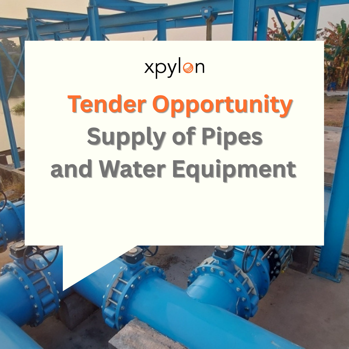 Tender Opportunity: Supply of Pipes and Equipment for Water Networks