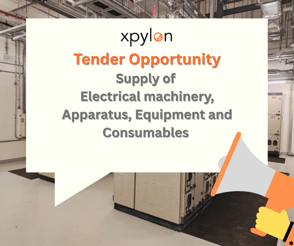 Tender Opportunity: Supply of Electrical machinery, Apparatus, Equipment and Consumables