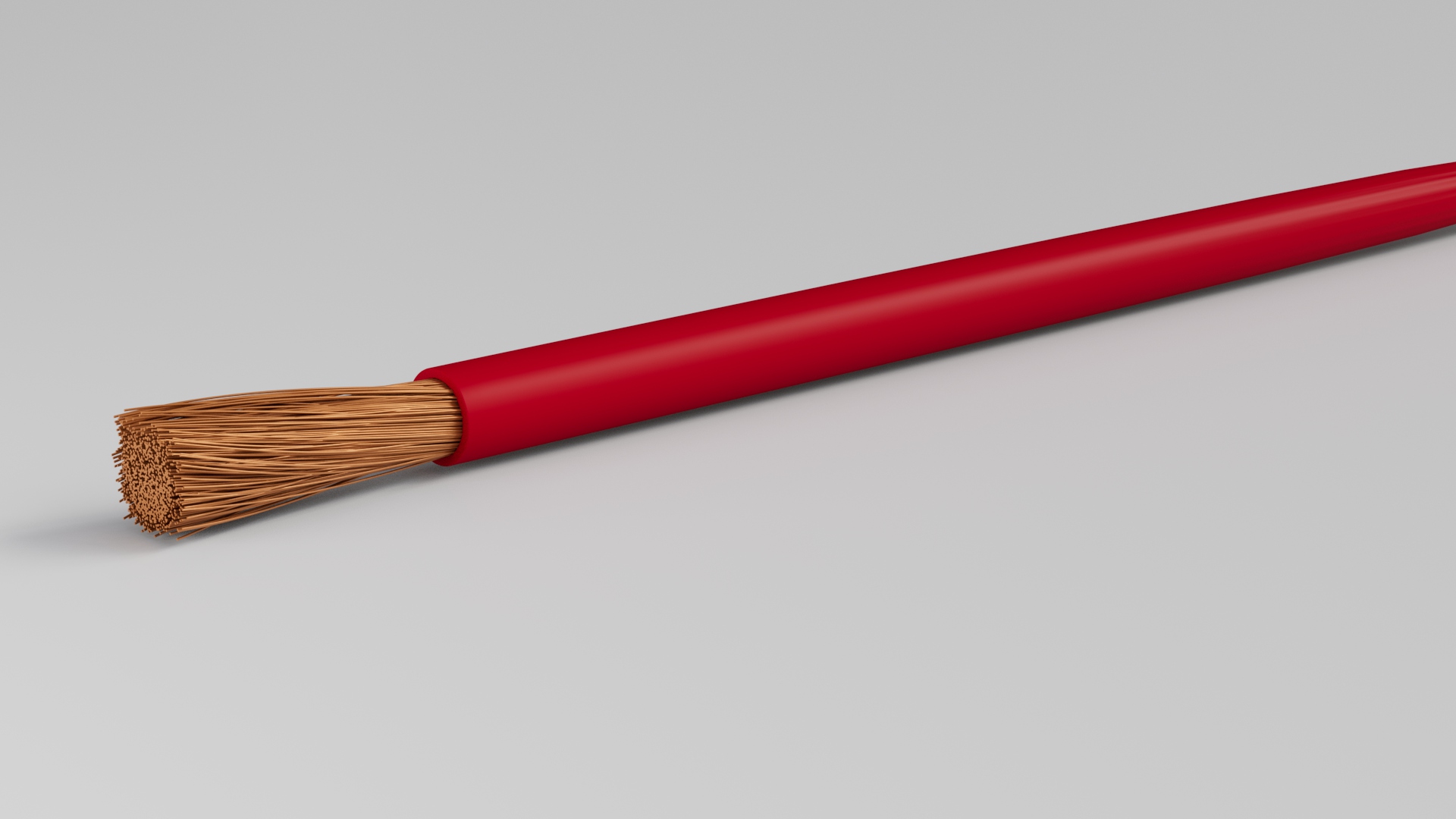 Single-core non-sheathed cable with stranded conductor for internal wiring and PVC Insulated 450/750 V CU/PVC