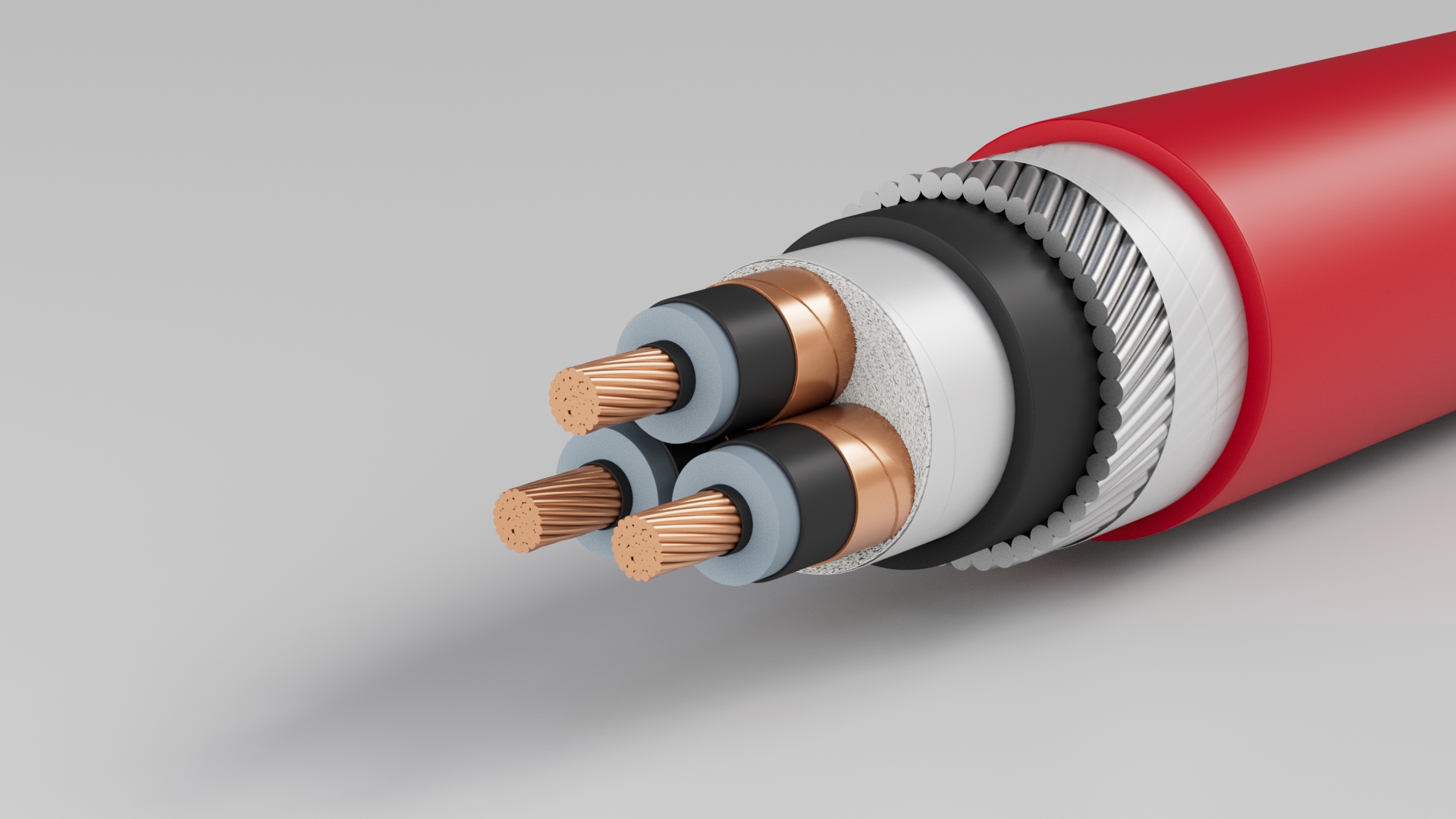 Multicores Copper & Aluminum Conductors XLPE Insulated, Steel Wires Armored and PVC Sheathed