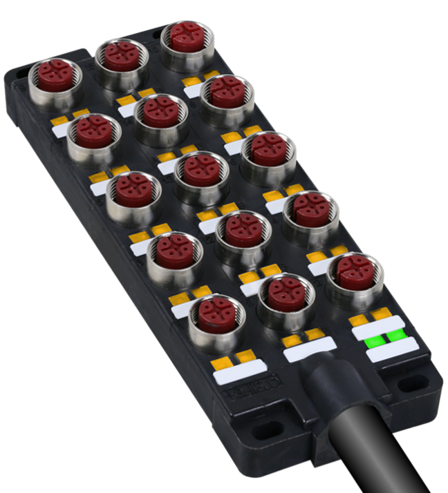 SB-K
Input with overmolded cable
2 or 3 rows of sockets, M8 or M12
width 5 cm