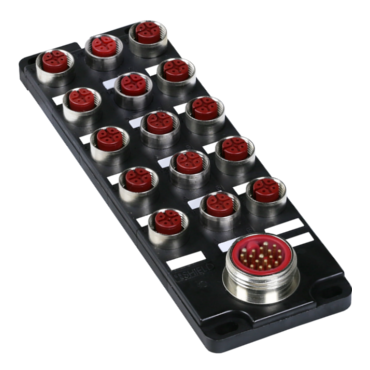 SC-2BK-K3
Input with connector M23 or 7/8"
3 rows of sockets, M8 or M12
width 5 cm