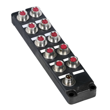 SC-2BK-F2
Input with connector M8 or M12
1 or 2 rows of sockets, M8 or M12
width 3 cm