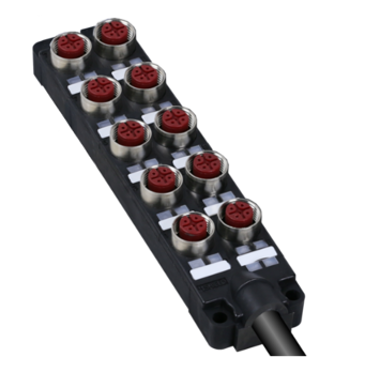 SB-F
Input with overmolded cable
1 or 2 rows of sockets, M8 or M12
width 5 cm